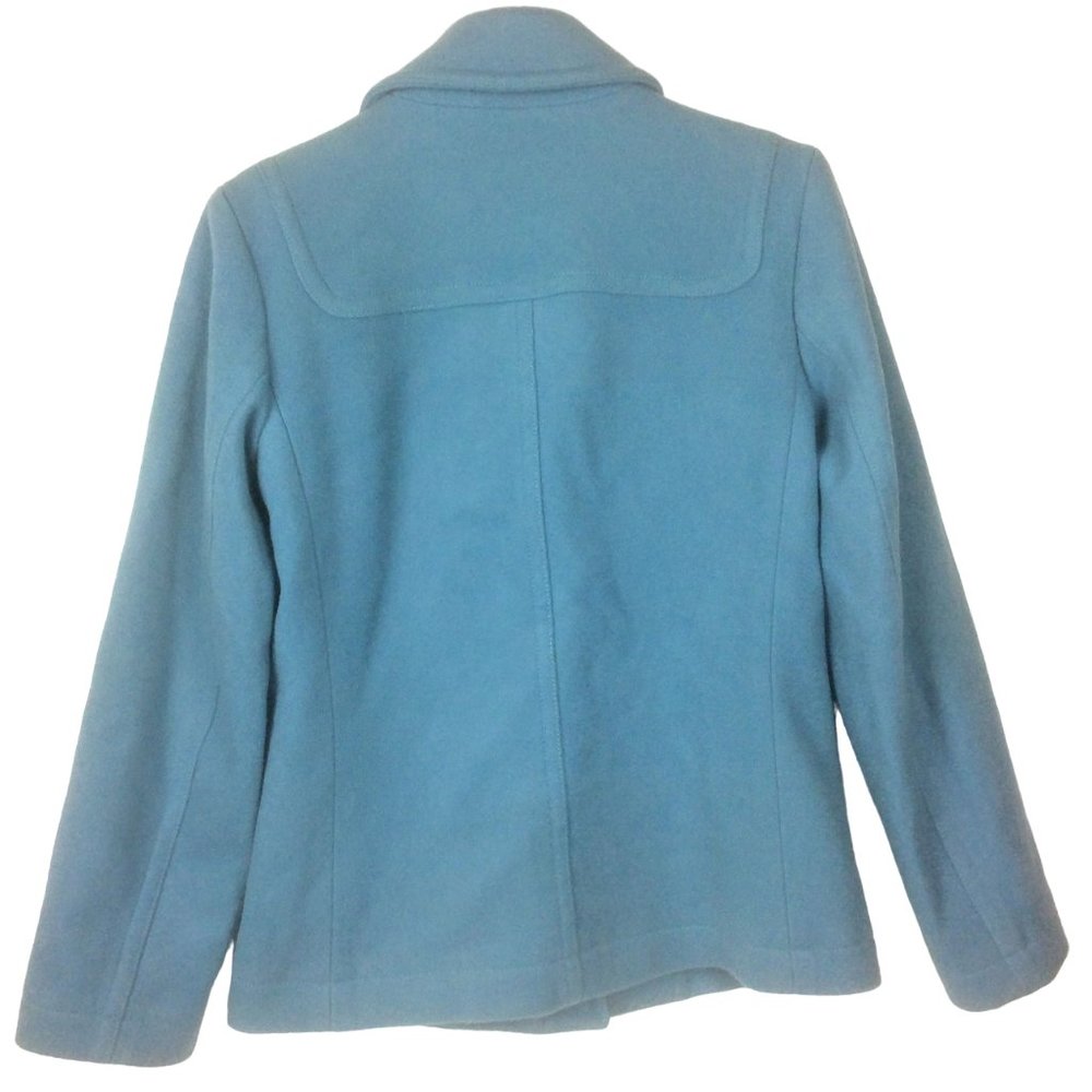 Gap Blue Wool Blend Toggle Zip Up Jacket Coat Siz… - image 2